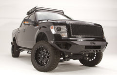 Fab Fours Vengeance Front Bumper, No Guard, 2-Stage Black Powder Coat FF09-D1951-1