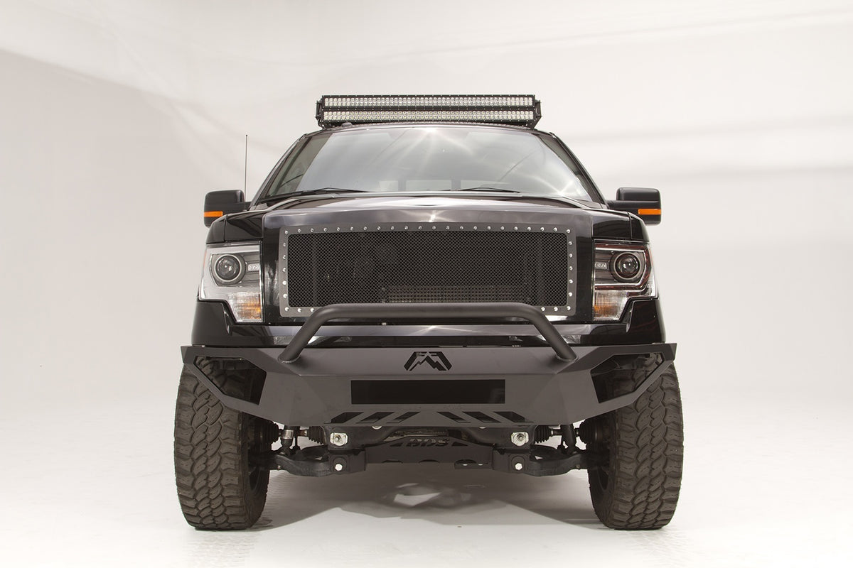Fab Fours Vengeance Front Bumper, Pre-Runner Guard, Bare Steel FF09-D1952-B