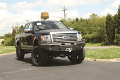 Fab Fours Premium Heavy Duty Winch Front Bumper, No Guard, Bare Steel FF09-H1951-B