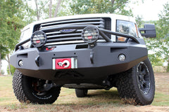 Fab Fours Premium Heavy Duty Winch Front Bumper, Pre-Runner Guard, 2-Stage Black Powder Coat FF09-H1952-1