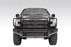 Fab Fours Black Steel Front Ranch Bumper, Full Grill Guard, 2-Stage Black Powder Coat FF09-K1960-1