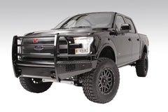 Fab Fours Black Steel Front Ranch Bumper, Full Grill Guard, 2-Stage Black Powder Coat FF09-K1960-1