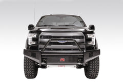 Fab Fours Black Steel Front Ranch Bumper, Pre-Runner Guard, 2-Stage Black Powder Coat FF09-K1962-1