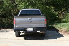 Fab Fours Black Steel Ranch Rear Bumper, 2-Stage Black Powder Coat FF09-T1750-1