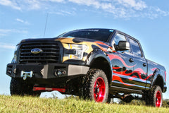 Fab Fours Premium Heavy Duty Winch Front Bumper, No Guard, 2-Stage Black Powder Coat FF15-H3251-1
