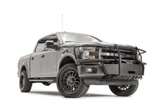 Fab Fours Winch Mount, Full Grill Guard, 2-Stage Black Powder Coat FF15-N3270-1