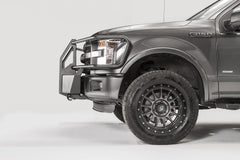 Fab Fours Winch Mount, Full Grill Guard, 2-Stage Black Powder Coat FF15-N3270-1