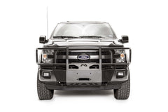 Fab Fours Winch Mount, Full Grill Guard, 2-Stage Black Powder Coat FF15-N3270-1