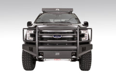 Fab Fours Elite Front Bumper, Full Grill Guard, 2-Stage Black Powder Coat FF15-R3250-1