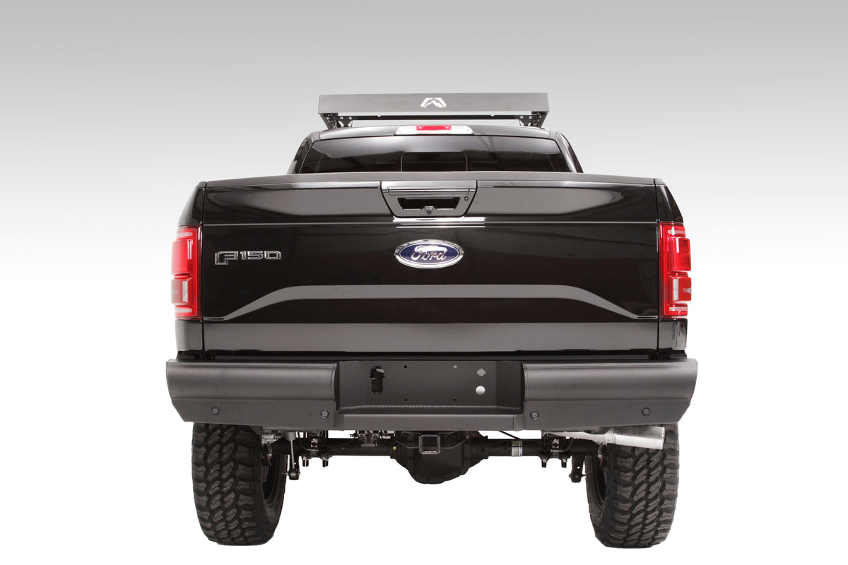 Fab Fours Elite Rear Bumper, 2-Stage Black Powder Coat FF15-U3250-1