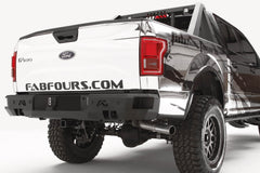 Fab Fours Premium Rear Bumper, Sensor Compatible, 2-Stage Black Powder Coat FF15-W3251-1