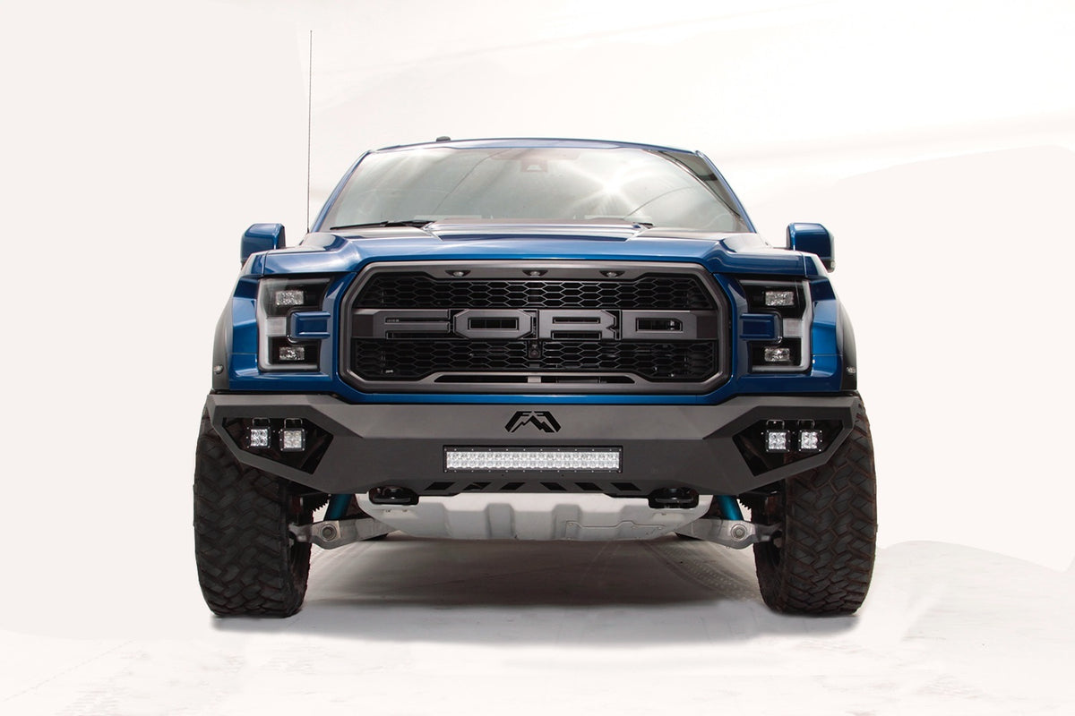 Fab Fours Vengeance Front Bumper, 2-Stage Black Powder Coat FF17-D4351-1