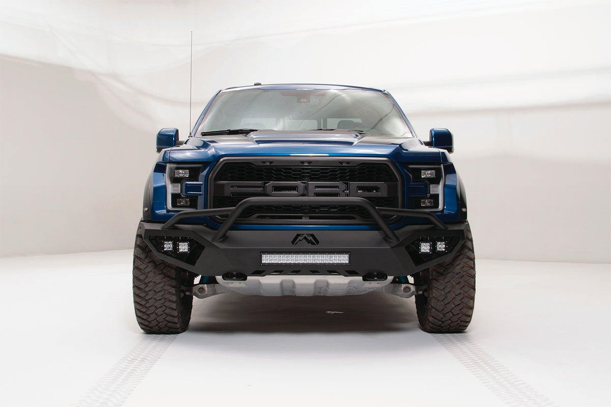Fab Fours Vengeance Front Bumper, Pre-Runner Guard, 2-Stage Black Powder Coat FF17-D4352-1