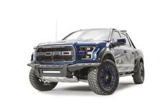 Fab Fours Aero Front Bumper, No Guard, 2-Stage Black Powder Coat FF17-D4371-1