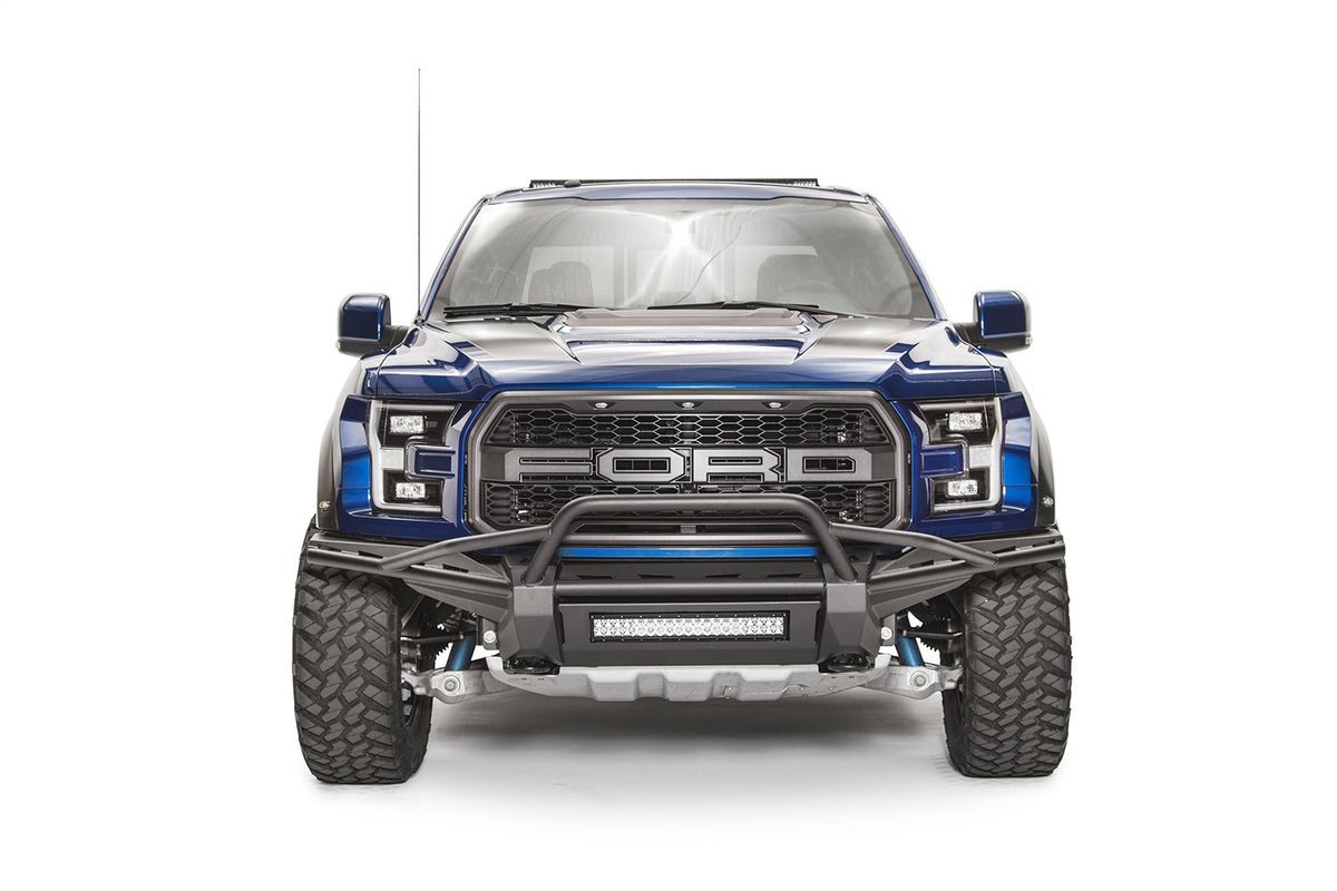 Fab Fours Aero Front Bumper, Pre-Runner Guard, 2-Stage Black Powder Coat FF17-D4372-1