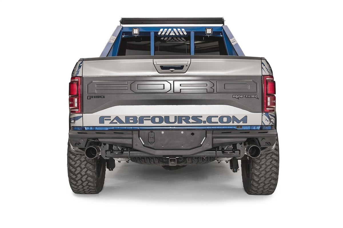 Fab Fours Aero Rear Bumper, 2-Stage Black Powder Coat FF17-E4371-1