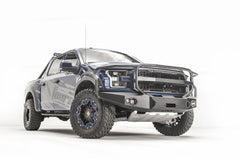 Fab Fours Premium Winch Front Bumper, Full Grill Guard, 2-Stage Black Powder Coat FF17-H4350-1
