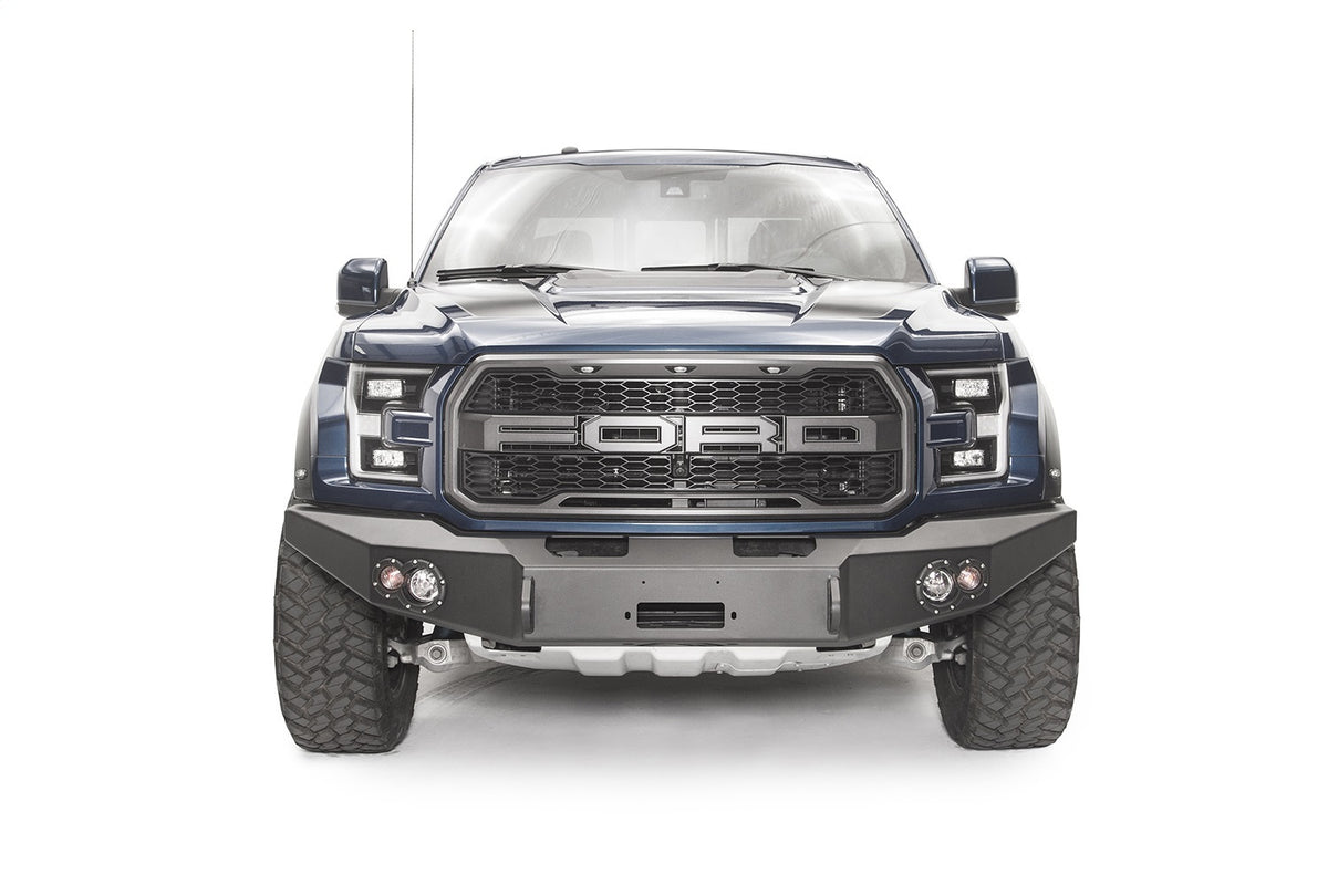 Fab Fours Premium Winch Front Bumper, No Guard, 2-Stage Black Powder Coat FF17-H4351-1
