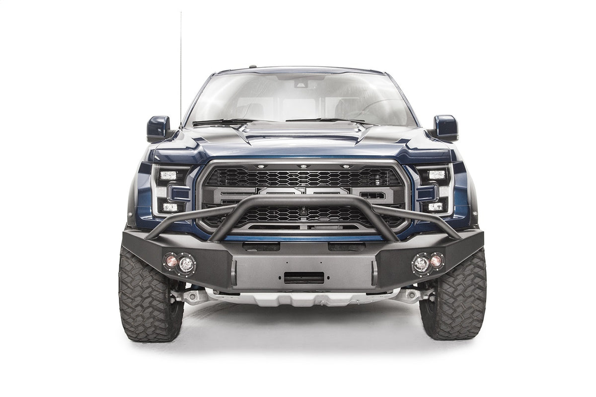 Fab Fours Premium Winch Front Bumper, Pre-Runner Guard, 2-Stage Black Powder Coat FF17-H4352-1