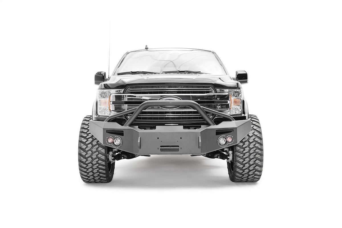 Fab Fours Premium Winch Front Bumper, Pre-Runner Guard FF18-H4552-1