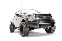 Fab Fours Black Steel Front Bumper, Pre-Runner Guard, 2-Stage Black Powder Coat FF18-K4562-1