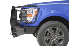 Fab Fours Black Steel Front Bumper, Full Grill Guard, Black Powder Coat FF21-K5060-1
