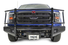 Fab Fours Black Steel Front Bumper, Full Grill Guard, Black Powder Coat FF21-K5060-1