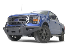 Fab Fours Red Steel Front Bumper, Black Powder Coat FF21-RS5162-1