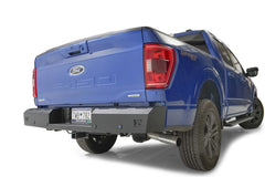 Fab Fours Red Steel Rear Bumper, Sensor Compatible, Black Powder Coat FF21-RT5150-1