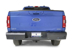 Fab Fours Red Steel Rear Bumper, Sensor Compatible, Black Powder Coat FF21-RT5150-1
