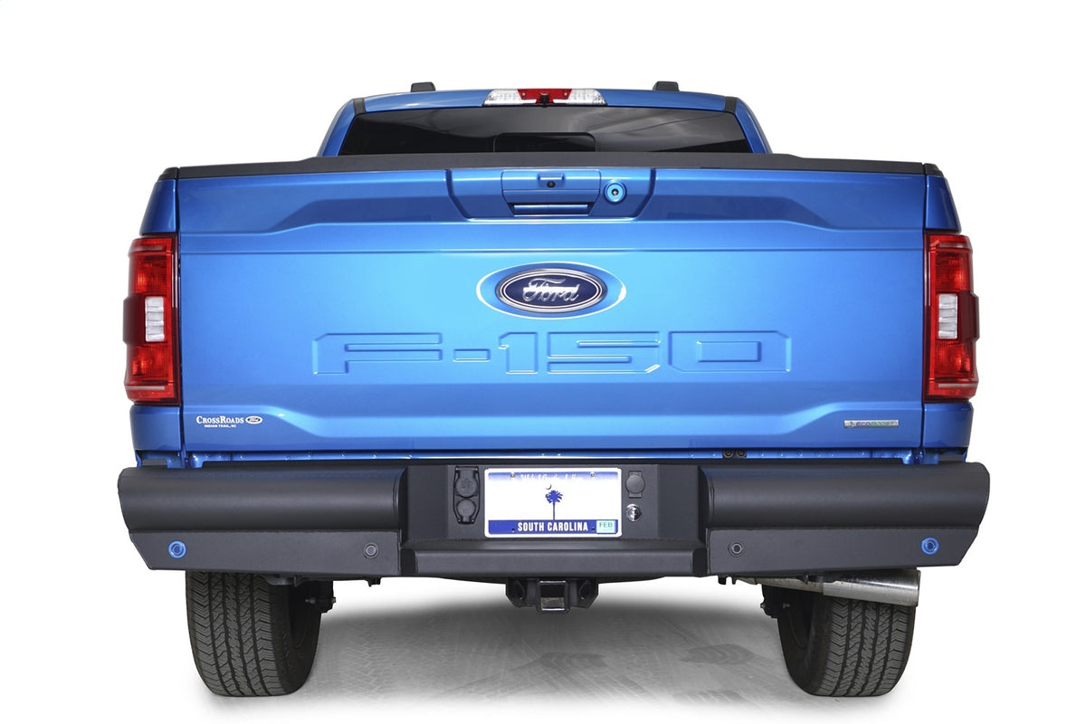 Fab Fours Elite Rear Bumper, Sensor Compatible, Black Powder Coat FF21-U5050-1