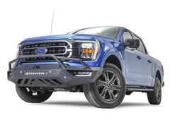 Fab Fours Vengeance Front Bumper, Pre-Runner Guard, Sensor Compatible, 2-Stage Black Powder Coat FF21-V5152-1