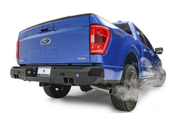 Fab Fours Premium Rear Bumper, Sensor Compatible, 2-Stage Black Powder Coat FF21-W5051-1