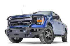 Fab Fours Matrix Front Bumper, Full Grill Guard, Sensor Compatible, 2-Stage Black Powder Coat FF21-X4750-1