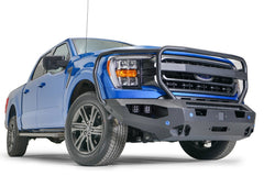 Fab Fours Matrix Front Bumper, Full Grill Guard, Sensor Compatible, 2-Stage Black Powder Coat FF21-X4750-1