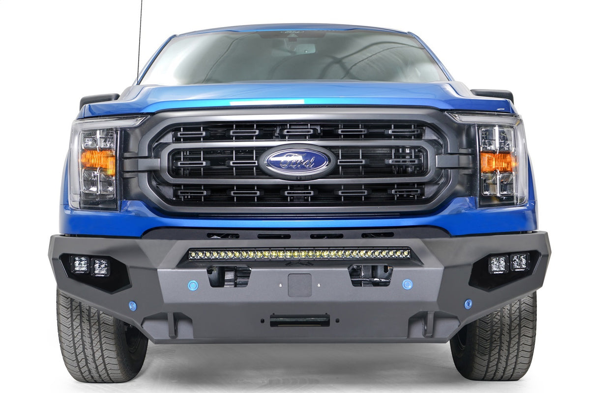 Fab Fours Matrix Front Bumper, No Guard, Sensor Compatible, Bare Steel FF21-X4751-B