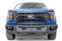 Fab Fours Matrix Front Bumper, No Guard, Sensor Compatible, Bare Steel FF21-X4751-B