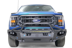 Fab Fours Matrix Front Bumper, Pre-Runner Guard, Sensor Compatible, Bare Steel FF21-X4752-B