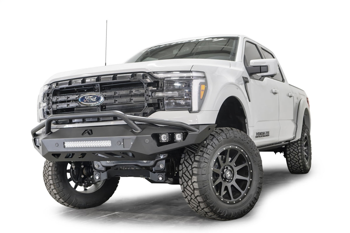 Fab Fours Vengeance Front Bumper, Pre-Runner Guard, Matte Black Powder Coat FF24-D6552-1
