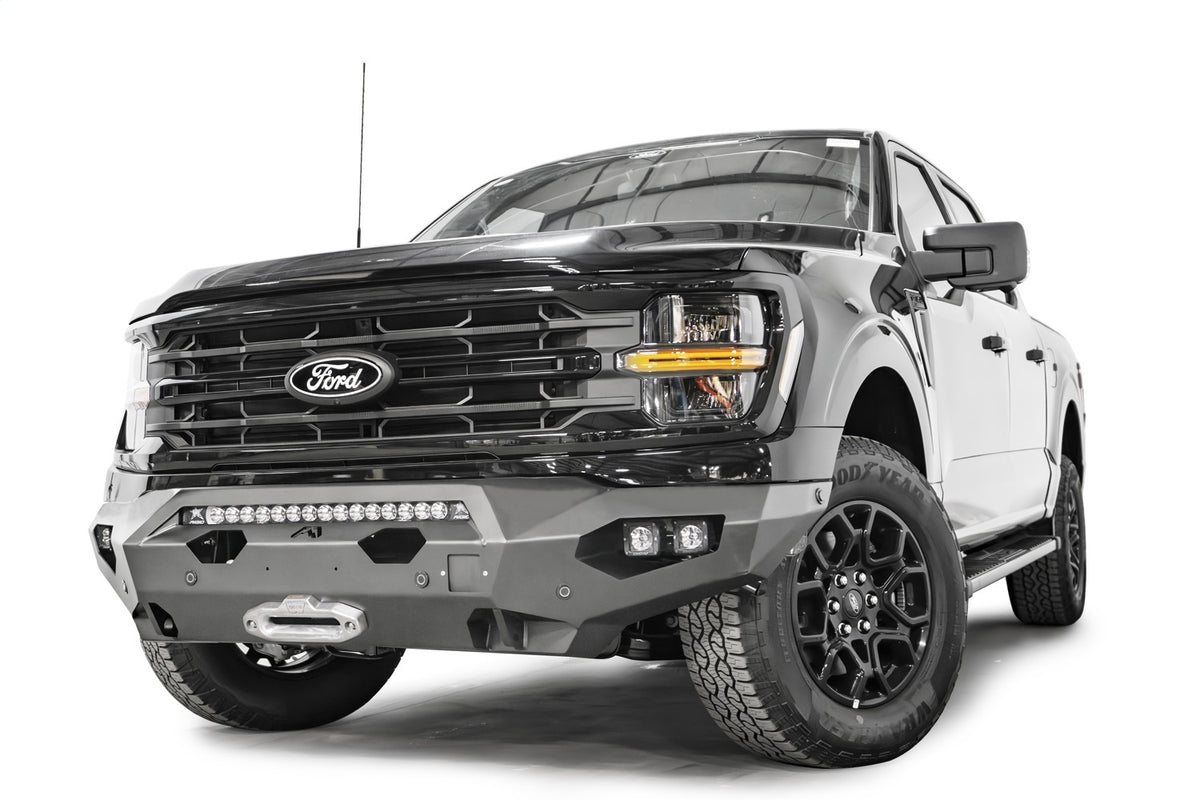 Fab Fours Matrix Front Bumper, Bare Steel FF24-X6551-B