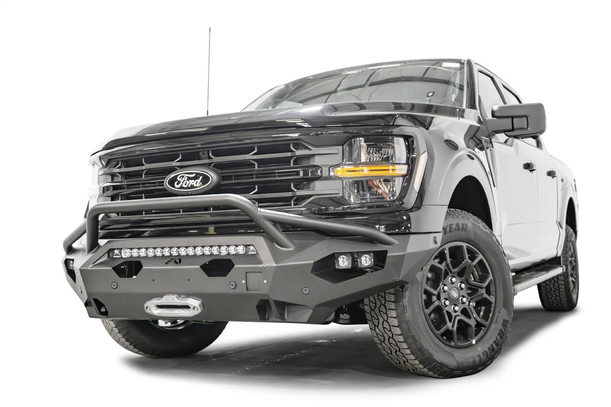 Fab Fours Matrix Front Bumper, Pre-Runner Guard, Matte Black Powder Coat FF24-X6552-1