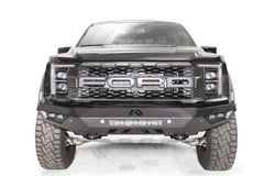Fab Fours Vengeance Front Bumper, No Guard, 2-Stage Black Powder Coat FR21-D5351-1