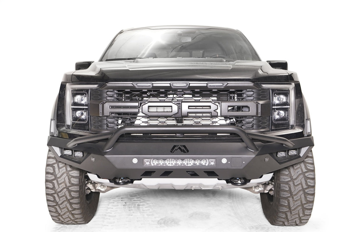 Fab Fours Vengeance Front Bumper, Pre-Runner Guard, Bare Steel FR21-D5352-B
