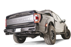 Fab Fours Vengeance Rear Bumper, 2-Stage Black Powder Coat FR21-E5351-1