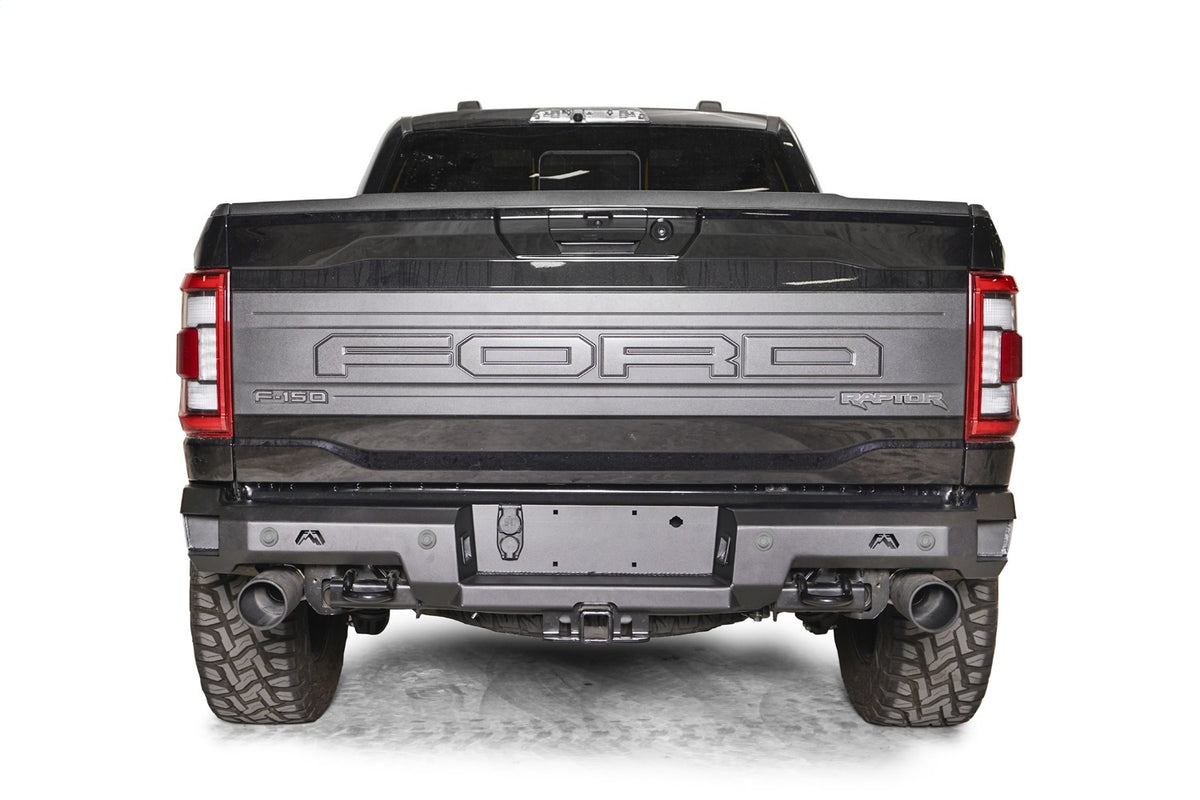 Fab Fours Premium Rear Bumper, 2-Stage Black Powder Coat FR21-W5351-1