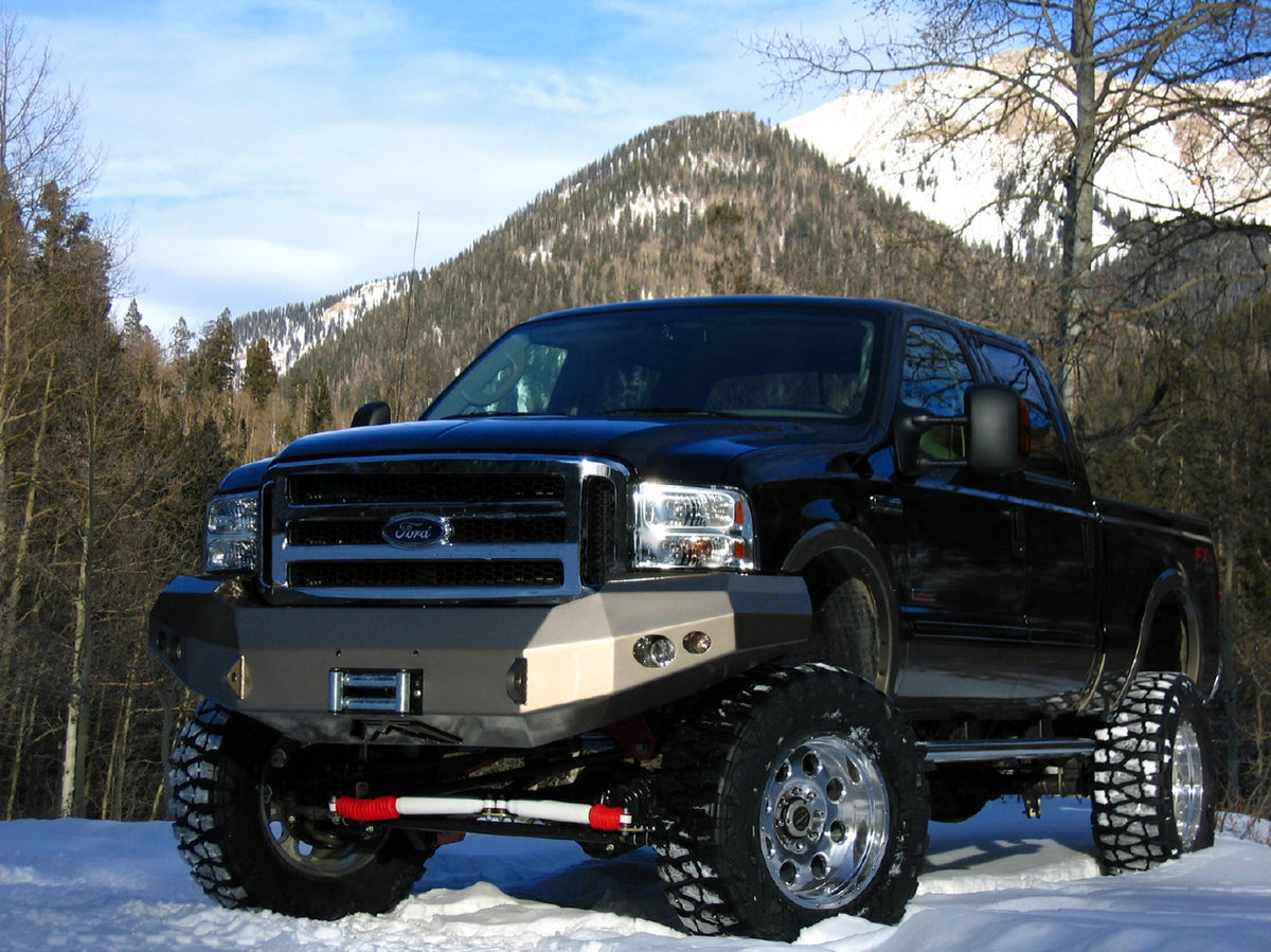Fab Fours Premium Heavy Duty Winch Front Bumper, No Guard, 2-Stage Black Powder Coat FS05-A1251-1