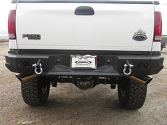 Fab Fours Heavy Duty Rear Bumper, 2-Stage Black Powder Coat FS08-W1350-1