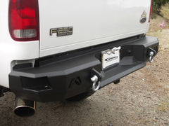 Fab Fours Heavy Duty Rear Bumper, 2-Stage Black Powder Coat FS08-W1350-1