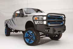 Fab Fours Premium Heavy Duty Winch Front Bumper, Full Grill Guard, 2-Stage Black Powder Coat FS11-A2550-1