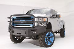 Fab Fours Premium Heavy Duty Winch Front Bumper, Full Grill Guard, 2-Stage Black Powder Coat FS11-A2550-1